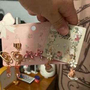 Hottopic earrings Capybara earrings and Sweet Society Earrings
